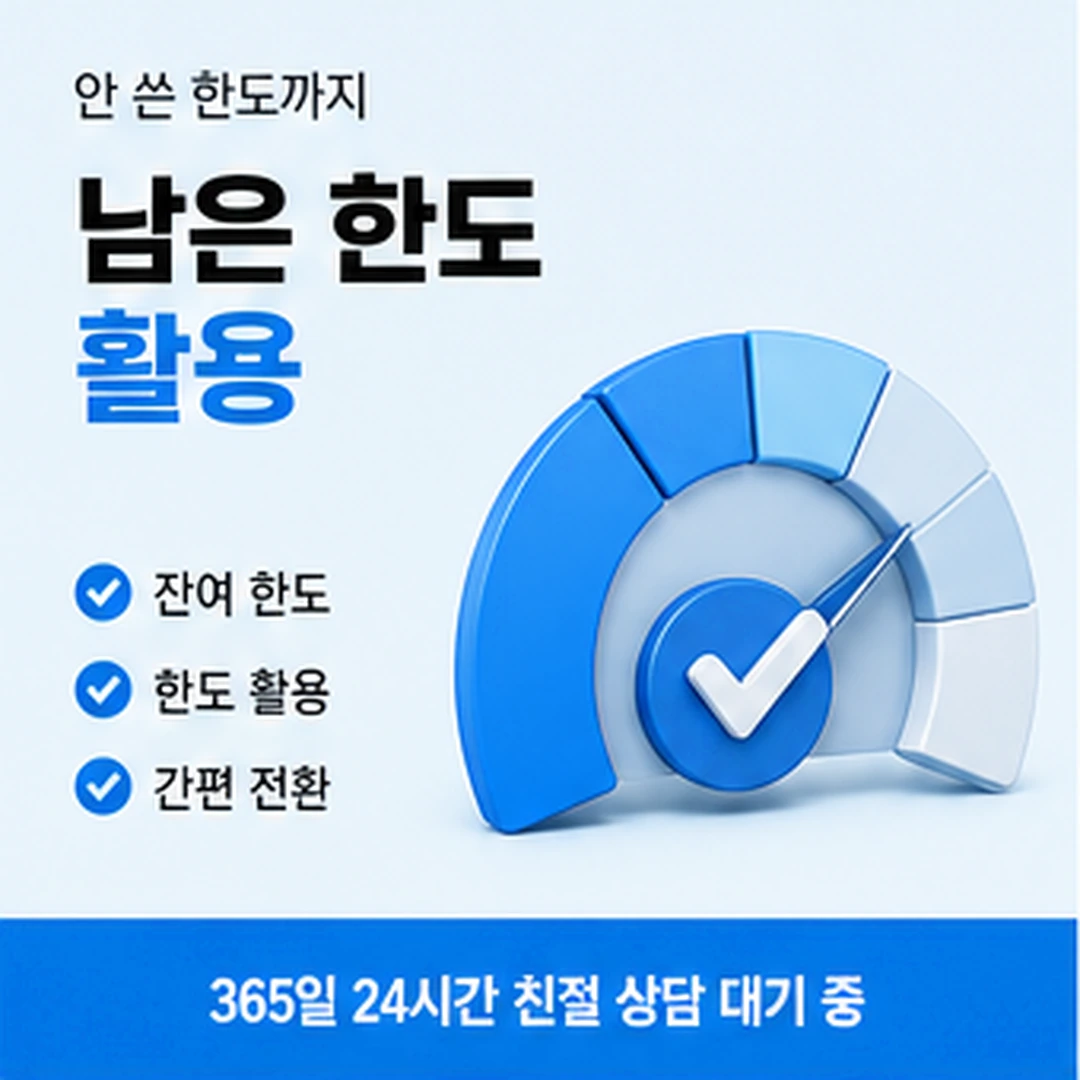 다음머니 카드 할부현금화 카드 종류별 할부 가능 안내 배너 이미지